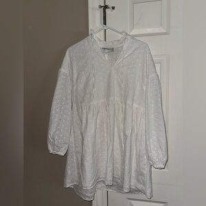 ASOS White Lace Babydoll Dress